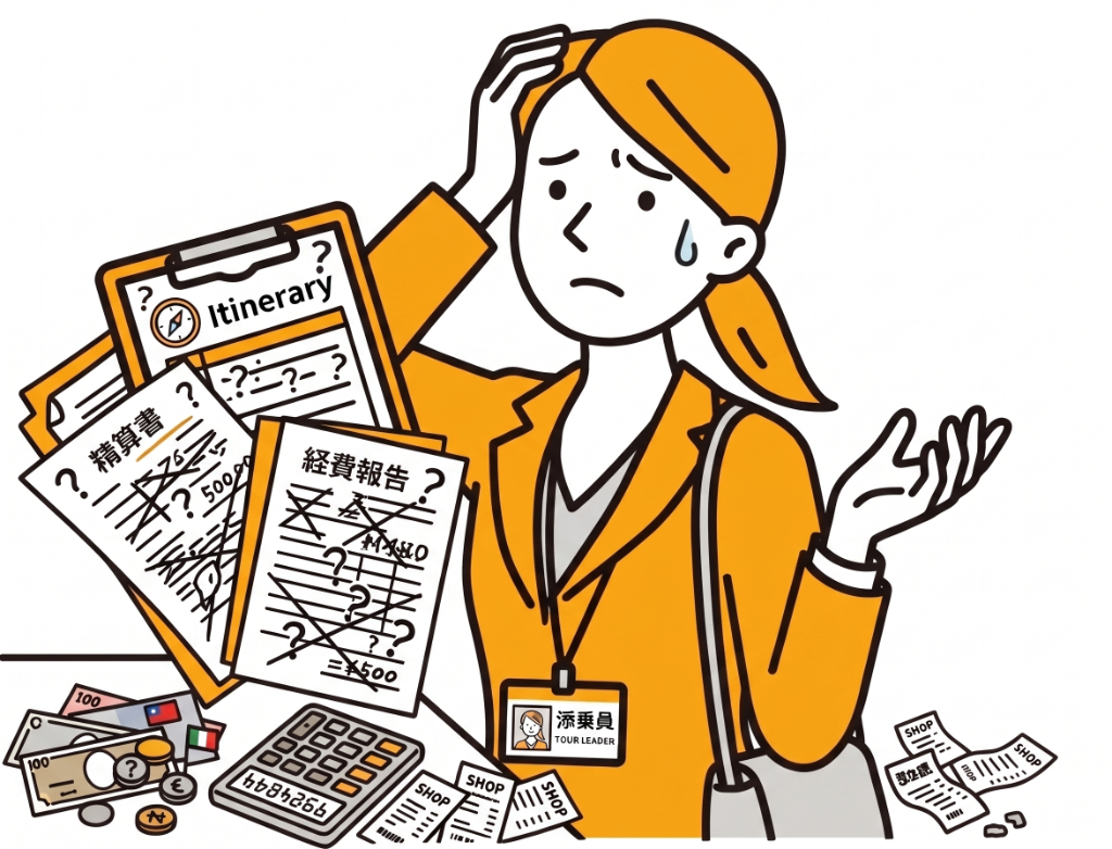 経費精算に困る添乗員